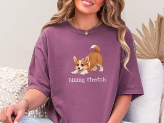 Corgi Big Stretch doodle dog shirt - photo 5