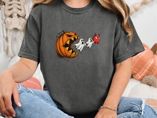 Scary Pumpkin Eating Ghosts funny shirt - photo 3