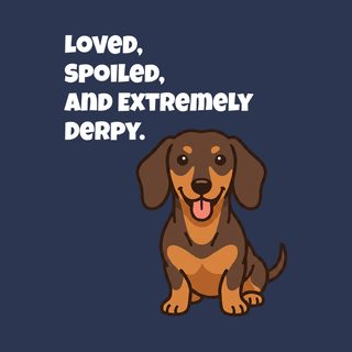 Derpy Dachshund Shirt Funny Sausage Dog Gift Comfort Colors Tee