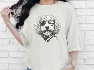 Goldendoodle 4th Of July Patriotic doodle dog shirt - photo 7