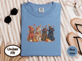 Autumn Holiday Labradoodle Row doodle dog shirt - photo 6