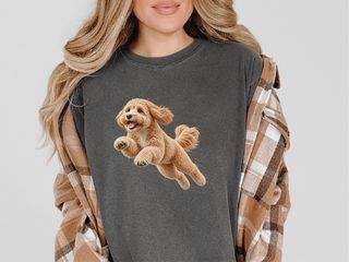 Running Maltipoo Speed Lines doodle dog shirt - photo 5