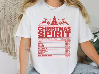 Christmas Spirit Nutrition Label5 funny shirt - photo 1