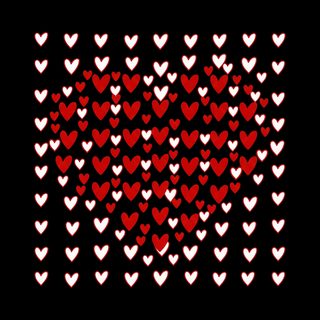 Scrapbook Style Heart Mosaic. Romantic Valentines Day Doodle Art Gift funny shirt