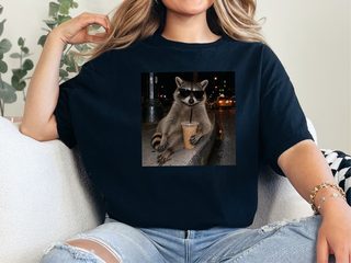 Cool Raccoon Iced Coffee funny shirt - photo 3