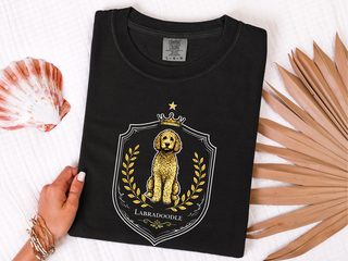 Comfort Colors Labradoodle Royal Crest doodle dog shirt - photo 2