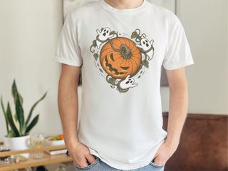 Spooky Ghost Pumpkin Vines funny shirt - photo 2