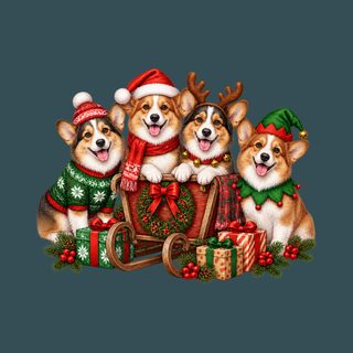 Cute Corgi Dog Christmas Shirt Holiday Dog Shirt Corgi Christmas Gift