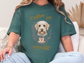 Coffee And Schnoodles doodle dog shirt - photo 5