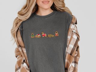 Festive Christmas Capybara Lineup funny shirt - photo 7
