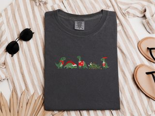 Cute Christmas Dinosaur Lineup funny shirt - photo 4