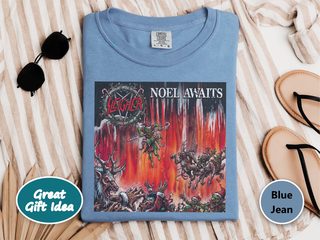 Sleigher Heavy Metal Noel Awaits funny shirt - photo 7