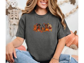 Dachshunds Fall Activities Lineup doodle dog shirt - photo 5