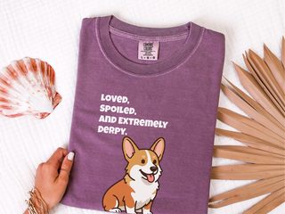 Derpy Welsh Corgi doodle dog shirt - photo 5