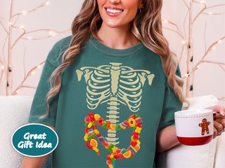 Gummies Skeleton Intestines funny shirt - photo 6