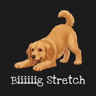 Golden Retriever Big Stretch Shirt | Comfort Colors Dog Lover Tee