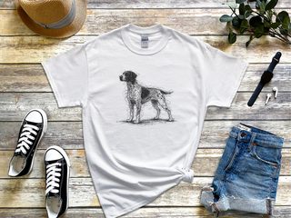 German Shorthaired Pointer Sketch funny shirt - photo 2