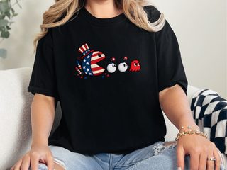 Patriotic Arcade Hero Chasing Lit Bombs funny shirt - photo 3