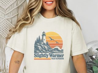 Retro Lighthouse Sunset Waves funny shirt - photo 8