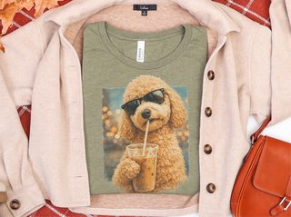 Goldendoodle Iced Coffee Cool Dog doodle dog shirt - photo 5
