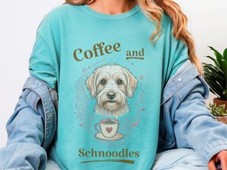 Coffee And Schnoodles doodle dog shirt - photo 8