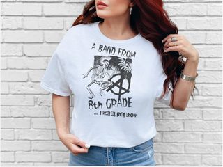 A Band From Eighth Grade Punk Rock Unisex Cotton Funny T-shirt - photo 4