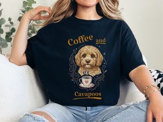 Coffee And Cavapoos doodle dog shirt - photo 1