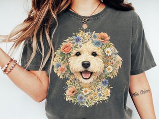 Comfort Colors Golden Doodle Floral - photo 1
