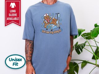 Gingerbread Nurse Hospital Bed funny shirt - photo 8