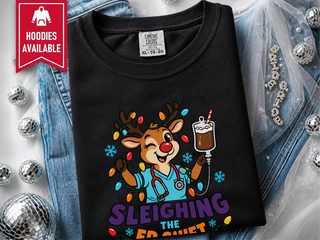 Reindeer Nurse Sleighing Er Shift funny shirt - photo 4