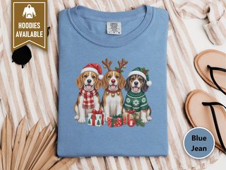 Christmas Beagles With Presents doodle dog shirt - photo 8