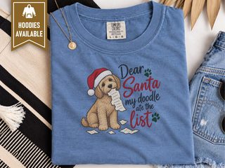 Goldendoodle Ate The List Christmas doodle dog shirt - photo 8