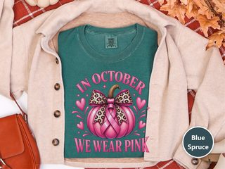 Pink Pumpkin Leopard Bow Ribbon funny shirt - photo 8