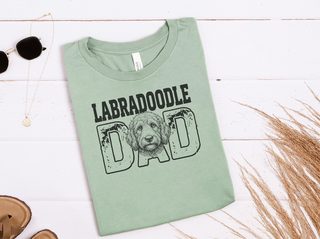 Labradoodle Dad doodle dog shirt - photo 5