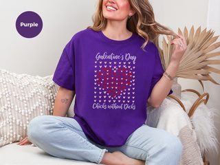 Galentine's Day Chicks Without Dicks Heart Mosaic funny shirt - photo 8