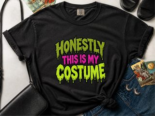 Slime Dripping Honestly Costume Text funny shirt - photo 3