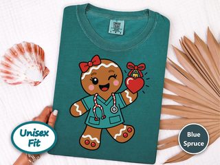Gingerbread Nurse Heart Ornament - photo 7