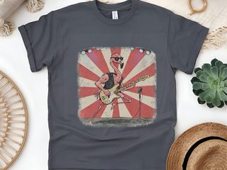 Flamingo Bassist funny shirt - photo 4