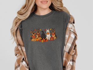 German Shepherd Autumn Fun doodle dog shirt - photo 7