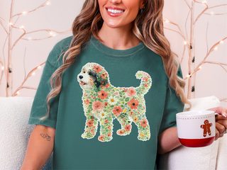 Comfort Colors Bernedoodle Floral Silhouette - photo 6