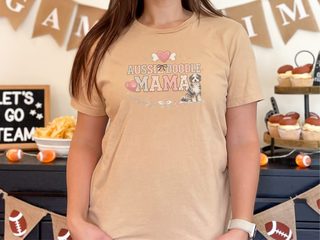 Aussiedoodle Mama Paw Print Heart Bone Crest - photo 6