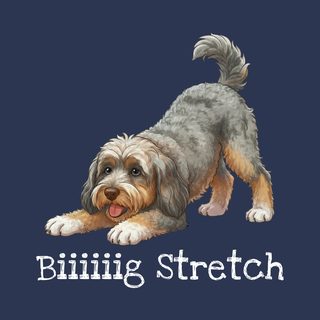Cavapoo Big Stretch T-Shirt: Adorable Cavapoo Dog Lover Gift