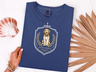 Comfort Colors Golden Doodle Crest doodle dog shirt - photo 8