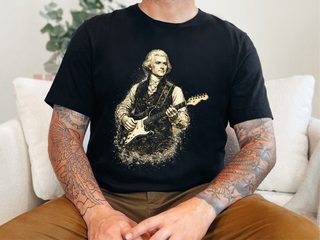 Thomas Jefferson Electric Guitar Vintage Portrait funny shirt - photo 2