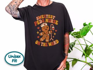Sweetest Peds Nurse Gingerbread funny shirt - photo 3