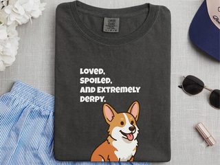 Derpy Welsh Corgi doodle dog shirt - photo 3
