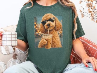 Labradoodle Iced Coffee Cool Dog doodle dog shirt - photo 4