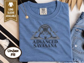 Husky Advanced Savasana Yoga doodle dog shirt - photo 6