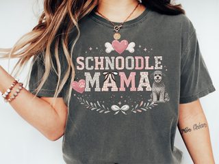 Comfort Colors Schnoodle Mama doodle dog shirt - photo 1