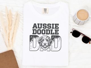 Comfort Colors Aussiedoodle Dad doodle dog shirt - photo 1
